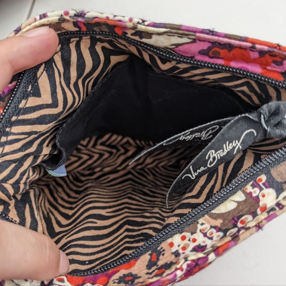 Vera Bradley Triple Zip Hipster Crossbody in Rosewood - Picture 2 of 2
